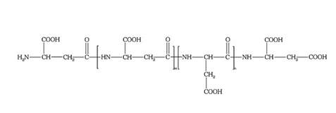 聚天冬氨酸结构式 聚天冬氨酸（钠）PASP结构式